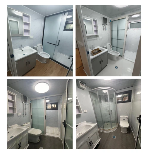 Bathroom styles of expandable container houses Bathroom styles of expandable container houses